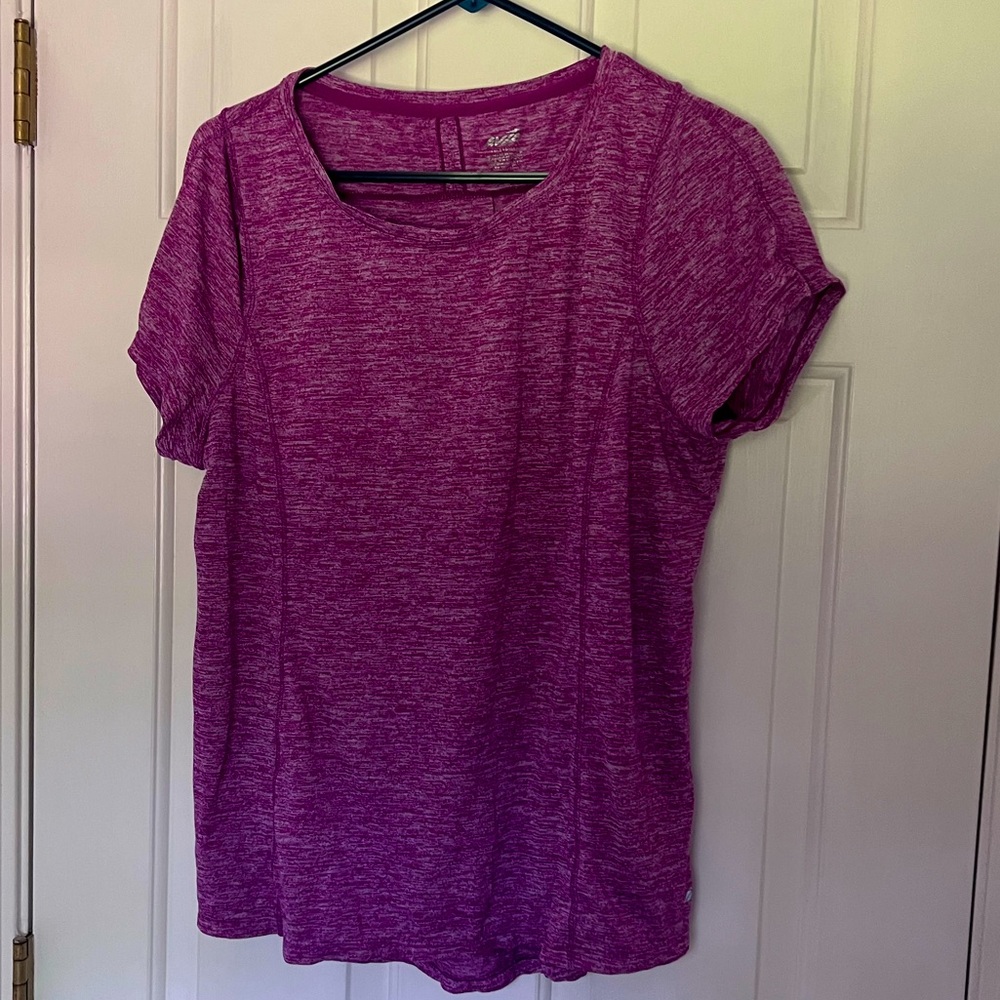 Avia Heather pink athletic work out flared shirt large